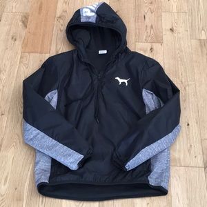 PINK Half-zip Windbreaker